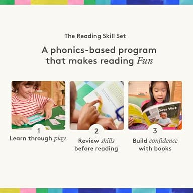 Lovevery Reading Skill Set, Learn to Read for Kindergarten and 1st Grade, Fun Phonics Games and Books, Part 2 - Image 7