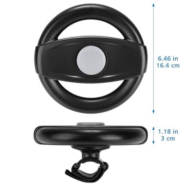 Accmor Stroller Steering Wheel Toy, Pretend Driving Simulated Steering Wheel for Baby Stroller Shopping Carts, Universal Detachable Funny Stroller Toy Attachment Accessories - Image 9