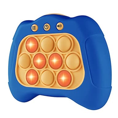 Intoypad Pop The Target! Handheld Speed Push Game Machine: A Fun Multiplayer Game for Family. Sensory Fidget Toy Christmas Toys Gifts for 6 7 8 9 10 11 12 Years Old Kids Road Trip Car Games Kids Blue - Image 1