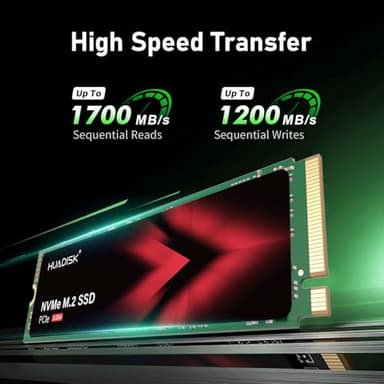 HUADISK M.2 2280 NVMe SSD 128GB,Gen3x4 Internal Solid State Drive,Up to 1700MB/s,3D NAND Flash M2 NVMe SSD,for Desktop and Laptop - Image 3