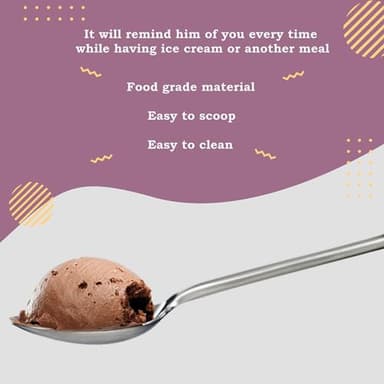 Father's Day Gifts from Daughter, Dad's Ice Cream Shovel, Stainless Steel Ice Cream Spoon Gift for Dad Birthday Gift, Christmas Thanksgiving Gifts for Dad, Stocking Stuffers for Dad - Image 7