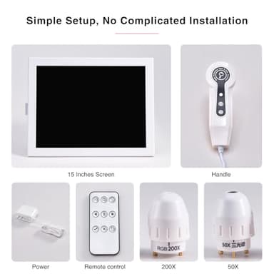 Professional 15-Inch Scalp Camera for Beauty Salons – High-Resolution Hair and Scalp Analysis Device with Image Storage, Easy Assembly, Durable Build, Ideal for Client Consultations & Head Spa - Image 4