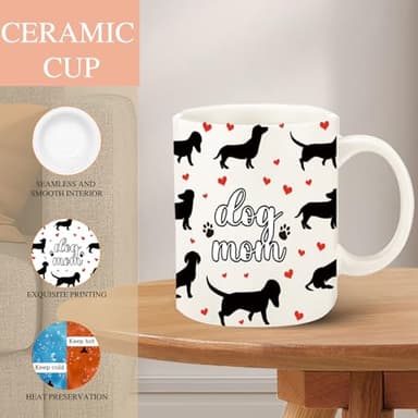 Ywduoying Dog Mom Gifts for Women - Funny for Dog Lover, Mom, Sister - Birthday Coffee Mug With Socks - Image 3