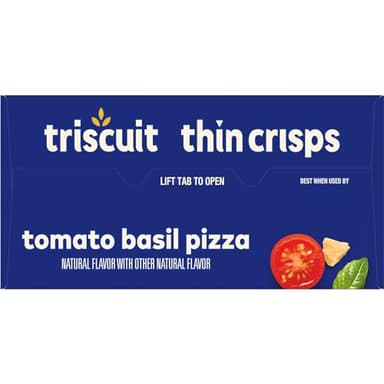 Triscuit Thin Crisps Tomato Basil Pizza Whole Grain Wheat Crackers, Lunch Snacks, Bulk Snack Crackers, 6-7.1 oz Boxes - Image 17
