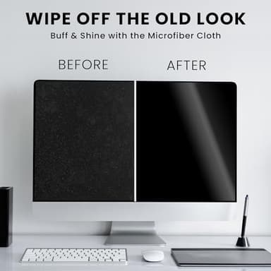 EVEO Electronic Wipes Screen Cleaner - Screen Wipes TV Screen Cleaner Wipes, Computer Screen Wipes, Laptop Screen Cleaner, ipad & Monitor Cleaner, Screen Cleaning Wipes - [90 Wipes + Microfiber Cloth] - Image 2