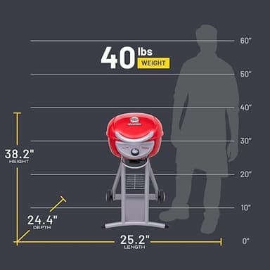 Char-Broil® Patio Bistro® TRU-Infrared™ Electric Grill, Red – 20602109 - Image 7