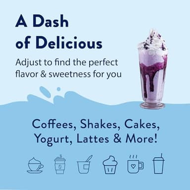 Jordan's Skinny Syrups Sugar Free Coffee Syrup, Blueberry Cobbler Syrup Flavor, Zero Calorie Flavoring for Latte, Protein Shake, Cocktail & More, Gluten Free, Keto Friendly, 25.4 Fl Oz, 1 Pack - Image 7