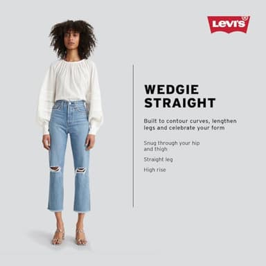 Levi's Women's Wedgie Straight Jeans, The Bells and Whistles, 32 - Image 4
