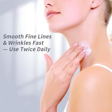 Maskiss Firming Neck Cream & Anti-Wrinkle Face Cream with Coenzyme Q10, Unscented Skin Firming Neck Cream, Anti Aging Facial Moisturizer for Sensitive Skin, 1.76 Oz Jar - Image 7