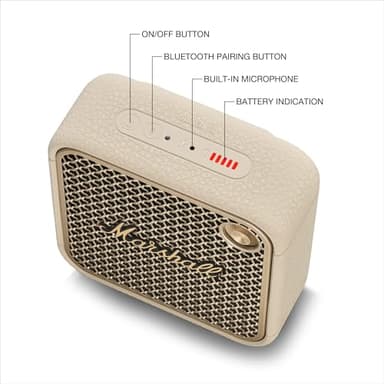 Marshall Willen II Bluetooth Portable Speaker - Cream - Image 6