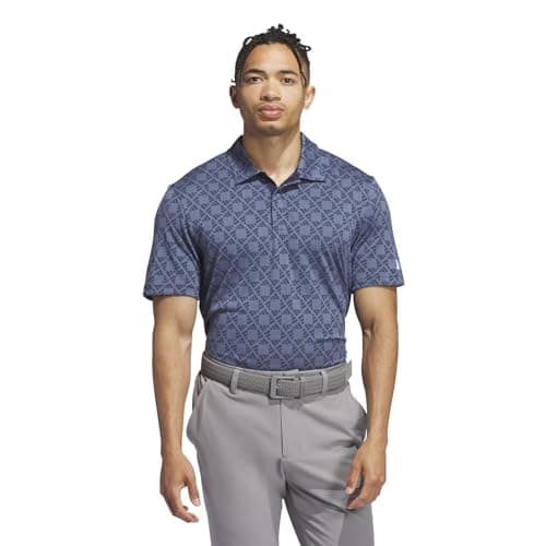 adidas Golf Men's Ultimate365 Tour Heat.Rdy Jacquard Polo, Collegiate Navy, X-Large - Image 1