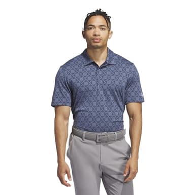 adidas Golf Men's Ultimate365 Tour Heat.Rdy Jacquard Polo, Collegiate Navy, X-Large - Image 1