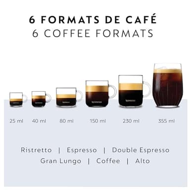 Nespresso Vertuo Pop+ Coffee and Espresso Maker by Breville, Coconut White - Image 9