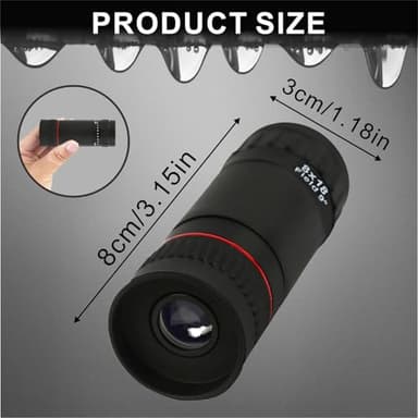 8x18 Mini Monocular Telescope Monoculars for Adults High Powered HD Portable Monocular Shimmering Night Vision Lightweight Pocket Monoscope for Kids - Image 3