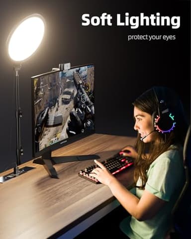 Weilisi 10.5" Ring Light with 69" Tripod Stand and Phone Holder Kit, Full-Screen Zoom Lighting for Video Recording, Makeup, Live Stream, Dimmable LED Selfie Ring Light Tripod for iPhone with Remote - Image 8