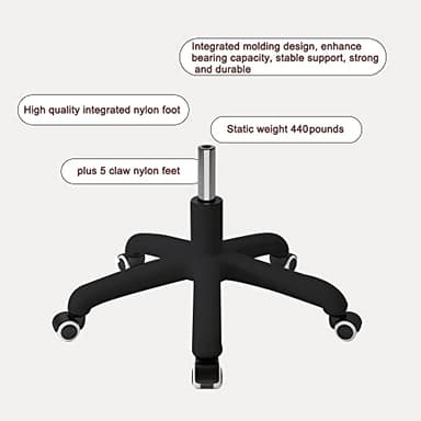 HDHNBA Vanity Chair Velvet Petal Desk Chair Upholstered Modern Tufted Home Office Chair with Back, Height Adjustable Computer Task Chair for Bedroom Living Room - Image 6