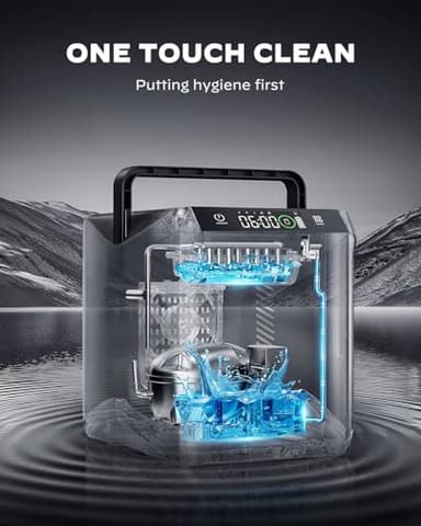 Silonn Battery-Powered Ice Maker with 4-Power, RV Ice Maker Countertop 12V/24V Car Charger 100-240V AC Solar-Ready, Portable Ice Machine 9 Cubes/6 Mins 22lbs/Day Auto-Clean for Camping RV Home Outdoor - Image 6