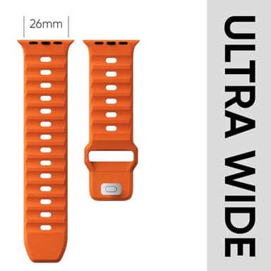 Sport Bands 6-Pack Compatible with Apple Watch Ultra 3/2 Band 49mm 46mm 45mm 44mm 42mm, Wide Soft Silicone Wristbands Waterproof Strap Men for iWatch Series 11 10 9 8 7 6 5 4 3 SE Ultra - Image 2