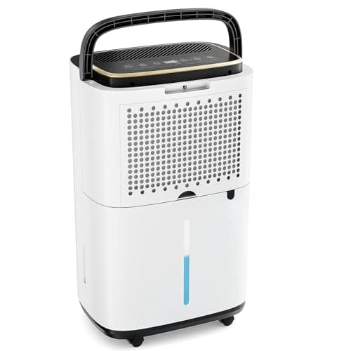 Sweetcrispy 4,500 Sq.Ft Energy Star Dehumidifier for Basement with Drain Hose, 50 Pint Portable Dehumidifiers for Home Bedroom Bathroom Large Room, Powerful Moisture Removal and Humidity Control - Image 1