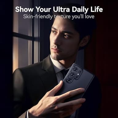 CASEKOO Genuine Official for Samsung Galaxy S25 Ultra Case [16FT Military Drop Protection] [Anti Stain Tech] Slim Matte Translucent Shockproof Protective S25 Ultra Case 6.9'', Black - Image 6