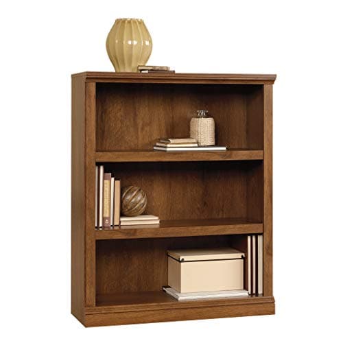 Sauder Miscellaneous Storage 3-Shelf Bookcase/ Book shelf, Oiled Oak finish - Image 1