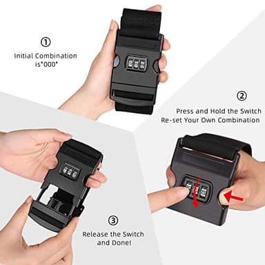 Fresheracc Fridge Freezer Refrigerator Cabinet Lock Latch, (2 Packs) Adjustable French Door Guard for Toddlers Children Kids Special Needs, No Drill No Screw No Adhesive (2 Packs Black) - Image 6