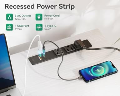 AODK 51 Inch Computer Desk with File Drawers & USB Power Outlets - Reversible Home Office Desk with Storage Shelves, Work from Home, Modern Work/Writing/Study Table for Bedroom, White - Image 5