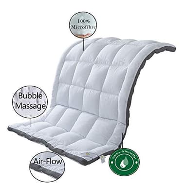 SUFUEE Mattress Topper Queen & Mattress Pad Protector - Quality Plush Luxury Down Alternative Pillow Top - 2inch Extra Thick Mattress Cover(60"x80") - Image 3