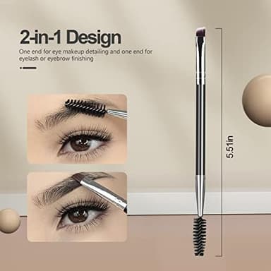 SWEET VIEW Eyebrow Brush Eyelash Separator Brow Comb & Lash Spoolie Professional Eye Makeup Tools (3 Pieces Set - Image 5