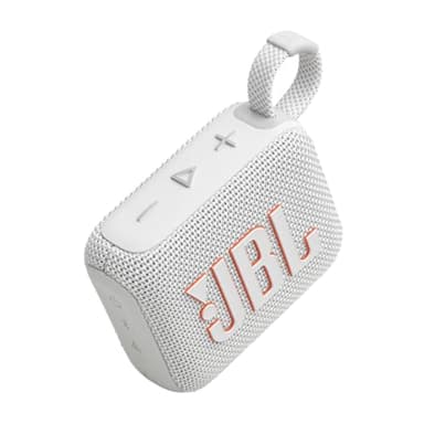 JBL Go 4 - Ultra-Portable, Waterproof and Dustproof Bluetooth Speaker, Big Pro Sound with Punchy bass, 7-Hour Built-in Battery, Made in Part with Recycled Materials (White) - Image 2