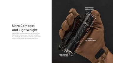 Nitecore EDC35 5000 Lumen EDC Flashlight, USB-C Rechargeable, High Power Super Bright Sticker for Everyday Carry - Image 8