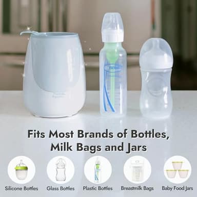 Papablic Fast Bottle Warmer with Feeding, Tracker Baby Bottle Warmer for Breastmilk or Formula, Ready Milk in 2 Mins Accurate Temperature, Control and Automatic Shut-Off - Image 9