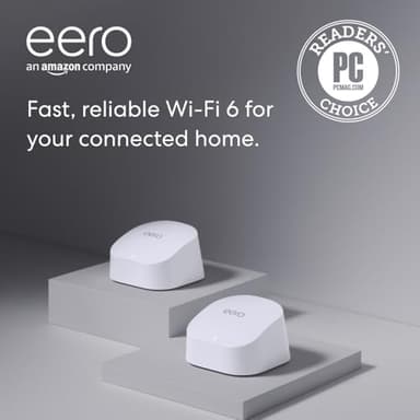 Amazon eero 6 mesh wifi system - Supports internet plans up to 500 Mbps, Coverage up to 3,000 sq. ft., Connect 75+ devices, 2-pack (1 router + 1 extender) - Image 7