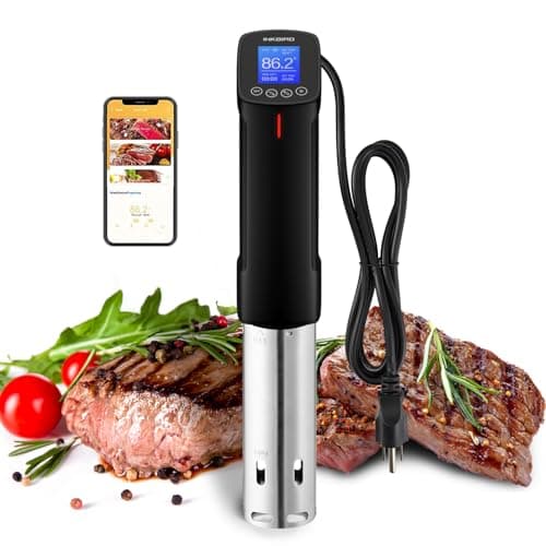 Inkbird WIFI Sous Vide Machine ISV-100W, 1000 Watts Sous-Vide Cooker Immersion Circulator with 14 Preset Recipes on APP & Calibration Function, Thermal Immersion, Fast-Heating with Timer |Best Gift - Image 1