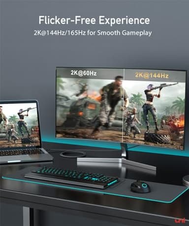 uni USB C to Displayport Cable 4K 60HZ, 6ft - 2 Pack, Sturdy Aluminum USB Type-C to DisplayPort Cable [Thunderbolt 3/4 Compatible] for MacBook Pro/Air, Chromebook - Image 8