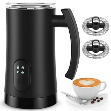 Electric Milk Frother, 4 in 1 Milk Steamer,11.8oz/350ml Automatic Warm and Cold Foam Maker for Coffee,Latte, Cappuccino, Macchiato, Hot Chocolate - Image 1