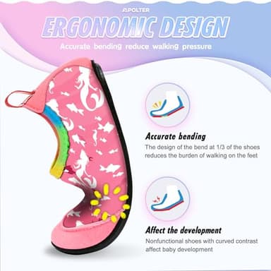 Apolter Baby Boys and Girls Swim Water Shoes Barefoot Aqua Socks Non-Slip for Beach Pool Toddler - Image 3