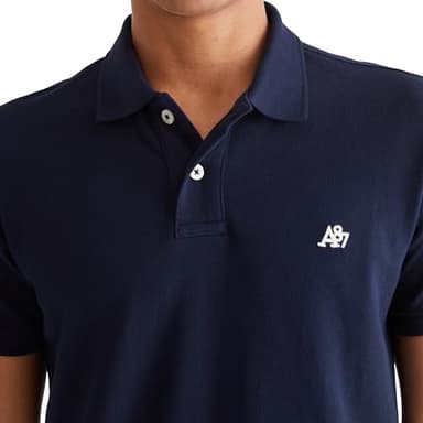 AEROPOSTALE Men's Polo, Heritage Navy, Large - Image 2