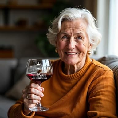 70TH Birthday Gifts for Women, Vintage 1955 Engraved 70th Wine Glass, 70 Year Old Birthday Decorations For Her, Funny 70 Bday Gifts Idea For Women, Friends, Daughter, Sister - Turning 70 Present - Image 2