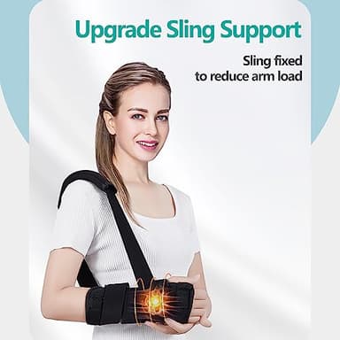 lefeke Carpal Tunnel Wrist Brace Night Support for Left Hand, Adjustable Hand Brace with Replaceable Splints and Sling, Carpal Tunnel Pain Relief Remedies for Tendonitis, Arthritis, Injuries, Women - Image 3