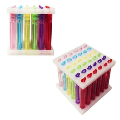 SKK Stationery 36 Pc Mini Bubble Wands, 6 Colors, Party Favors, Outdoor & Christmas Bubble Blower for Kids, Easter & Birthday - Image 3