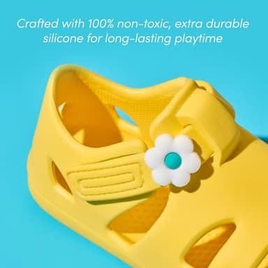 Ten Little Splash Sandal Rainbow Charms for Kids, 2-Pack Silicone Shoe Charms for Boys and Girls - Image 5