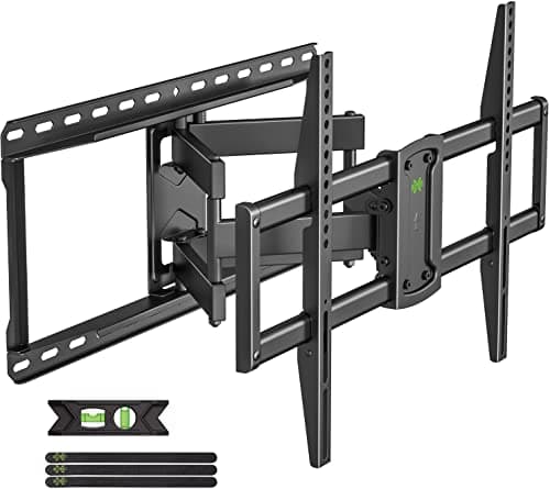 USX MOUNT UL Listed Full Motion TV Wall Mount for 37-90 Inch TVs up to 150 lbs, TV Mount Bracket with Articulating Arms Pre-Assembled, Swivel and Tilt, Fits 16",18, 24" Wood Studs, Max VESA 600x400mm - Image 1