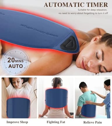 Red Light Therapy for Face and Neck, 720 LED Infrared Light Therapy Mask for Wrinkles and Acne, Large 30.8" x 11.8" Panel for Body, Red Light Mask Gift for Women, Mom, PDT Facial Skincare at Home - Image 8