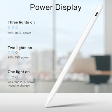 Stylus Pen for iPad Pencil 10th Generation, 3X Fast Charge Apple Pencil with Palm Rejection & Tilt Sensitivity, Compatible for 2018-2025 iPad 6/7/8/9/10/11, Pro 11"/12.9"/M4, Air 3/4/5/M2/M3, Mini 5/6 - Image 4