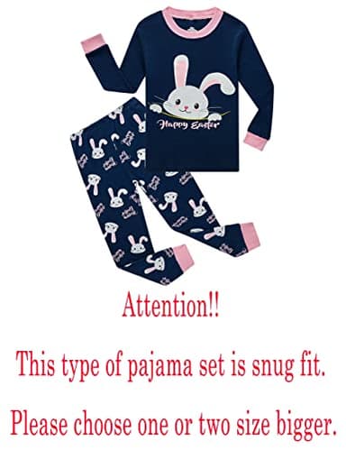 Family Feeling Easter Bunny Baby Girls Pajamas Long Sleeve Cotton Toddler Kid Rabbit Pjs 18-24 Monthes - Image 2