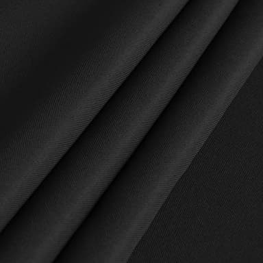 sancua Rectangle Tablecloth - 60 x 84 Inch - Stain and Wrinkle Resistant Washable Polyester Table Cloth, Decorative Fabric Table Cover for Dining Tables, Buffet Parties and Camping, Black - Image 6