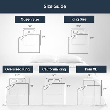 Olive + Crate Tencel Eucalyptus Cooling Duvet Cover Set - Hypoallergenic, Lyocell Tencel Duvet Cover - Soft, Temperature Regulating with Hidden Button Closure & Corner Ties - King Size [Barely Pink] - Image 8