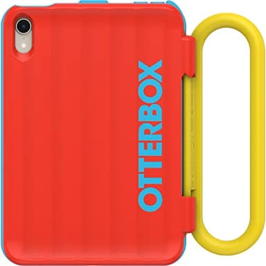 OtterBox Made for Kids Case for iPad mini (A17) and iPad mini (6th gen) - Hearts and Crafts (Red), Easy Installation and Removal, Grab and Go Handle, Easy Cleaning, Durable - Image 6