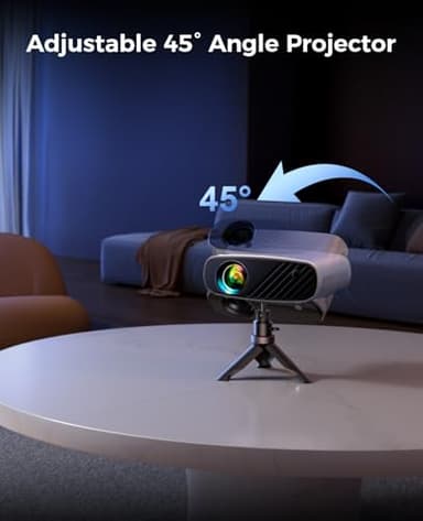 Mini Projector for iPhone, ELEPHAS 2025 Upgraded 1080P HD Projector, 8000L Portable Projector with Tripod, Movie Projector Compatible with Android/iOS/Windows/TV Stick/HDMI/USB - Image 5